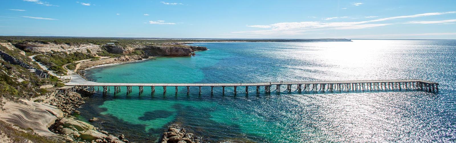 Stenhouse Bay Jetty, Inneston, SA Mandatory credit: Tourism Australia
