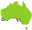 The Great Australian Wilderness Journey Small Map