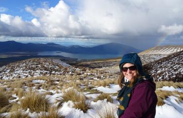 Snow Covered Rolling Hills in New Zealand