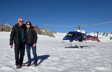 Tasman Glacier landing