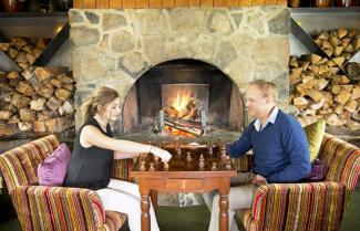 Fire at Cradle Montain Lodge