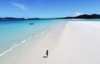 secluded Whitehaven Beach