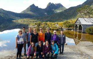 Cradle Mountain group hiking