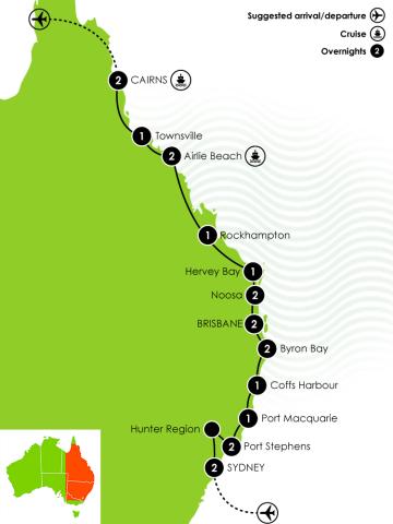 Sydney to Cairns 20 Day Ultimate Pacific Coast Self Drive