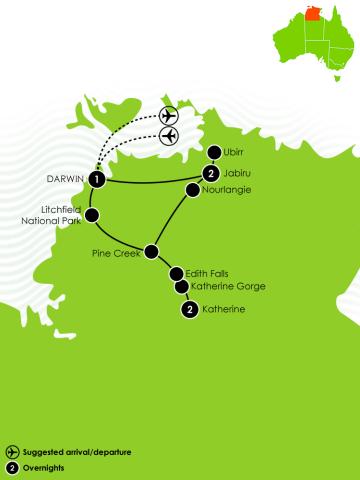 Top End Highlights Large Map