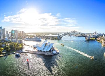 Aerial view of Sydney